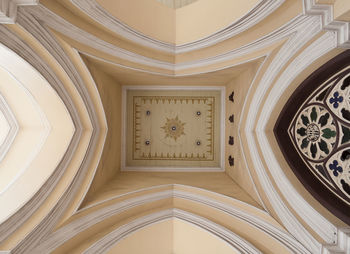 Low angle view of ceiling of building