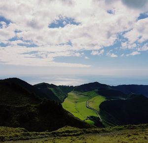 Scenic view of landscape against sky