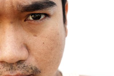 Close-up portrait of man