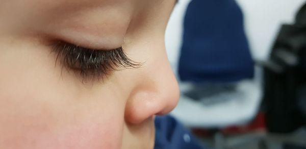 Close-up portrait of boy