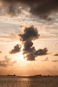 Scenic view of sea against sky