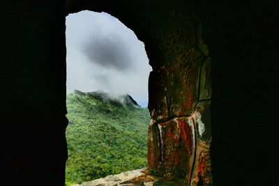 Scenic view of mountain against sky