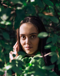 Portrait of a beautiful young woman