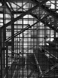 Metallic staircase at pompidou center
