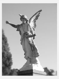 Low angle view of statue