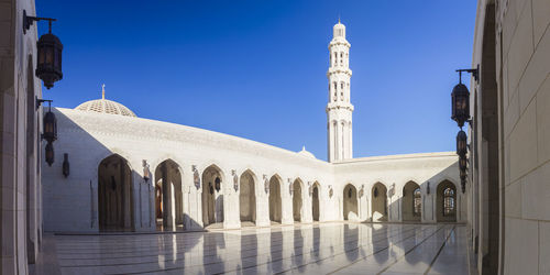 Exterior of building against blue sky