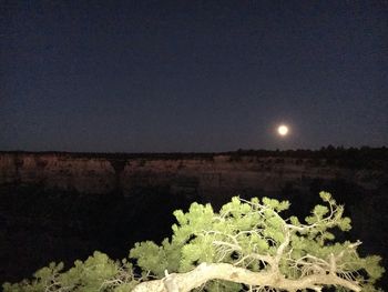 Scenic view of moon at night