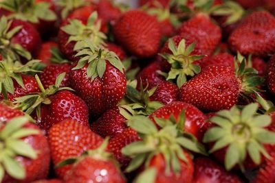 Full frame shot of strawberries