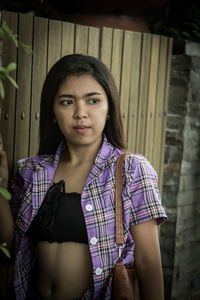 Portrait of a beautiful young woman