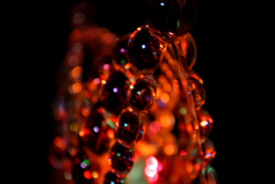 Close-up of beer in glass