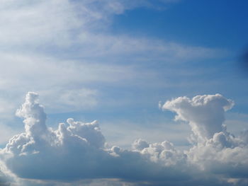 Low angle view of clouds in sky