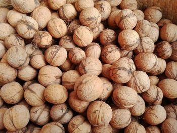 Full frame shot of walnuts