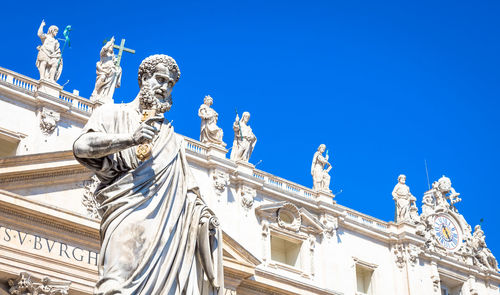 Low angle view of statue