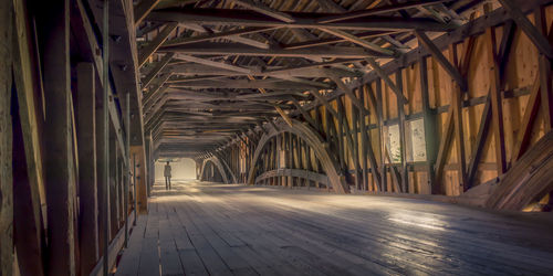 Interior of empty bridge