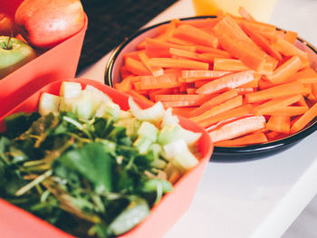 Close-up of served food