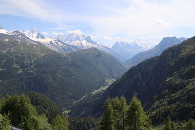 Scenic view of mountains