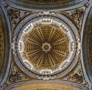 Low angle view of ceiling of building