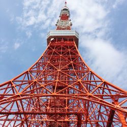 Low angle view of eiffel tower