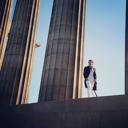 Low angle view of woman