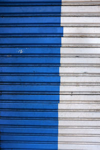 Full frame shot of closed shutter