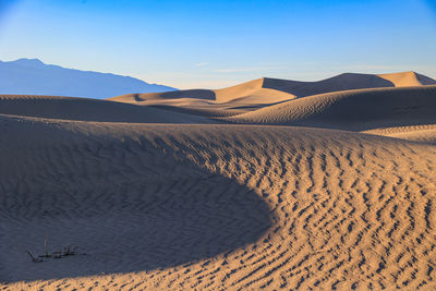 Scenic view of desert against sky