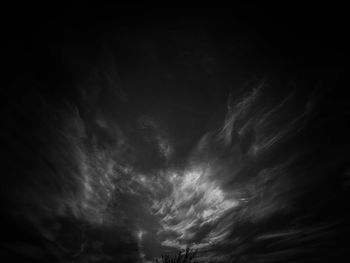 Low angle view of storm clouds in sky