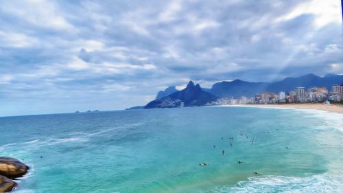 Scenic view of sea against sky