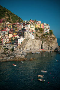 The village of manarola, cinque terre, liguria, italy