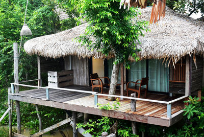 Sunrise and lifestyle of people in sri pak pra ,patthalung,thailand.