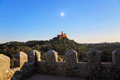 View of lighthouse against clear sky