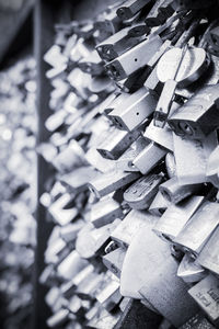 Full frame shot of padlock