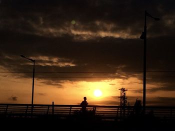 Scenic view of dramatic sky during sunset