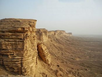 Rock formations in a desert