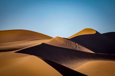 Low angle view of a desert