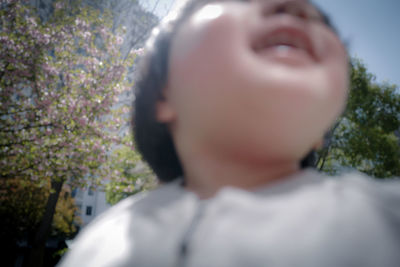 Close-up portrait of boy