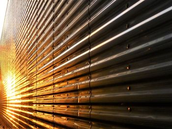 Close-up of metal grate