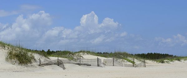 Panoramic view of beach against sky