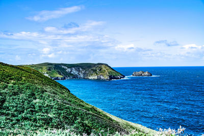 Scenic view of sea against sky