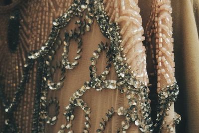 Close-up of decorations on wall
