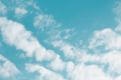 Low angle view of clouds in sky