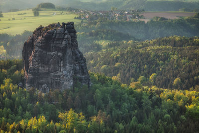 The schrammsteine, saxon switzerland