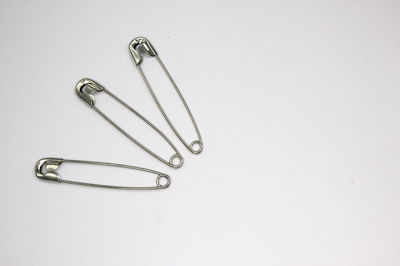 High angle view of electric lamp against white background