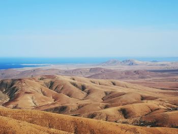 Scenic view of landscape against clear sky