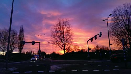 Road at sunset