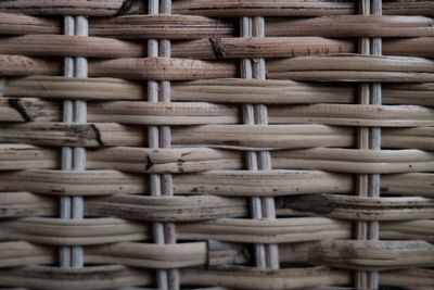Full frame shot of wicker basket