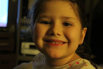 Portrait of smiling girl