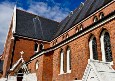 Low angle view of building against sky