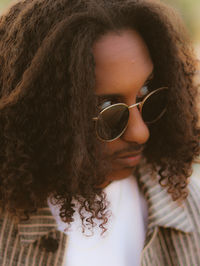 Portrait of young man wearing sunglasses