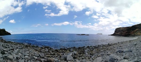 Scenic view of sea against sky