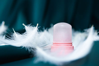 Close-up of ice cream on table